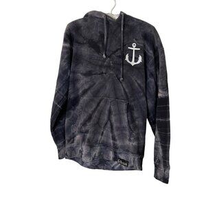 Pink Dolphin Mens Hoodie Size Small Multicolor Tie Dye Lighthouse Legendary